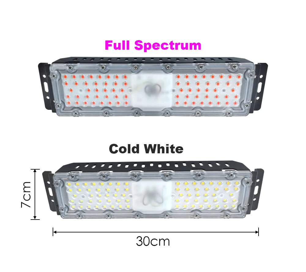 Led smd 30 Вт лампа для роста чип AC220V вход полный спектр Бисер для растений овощи фрукты растение светильник