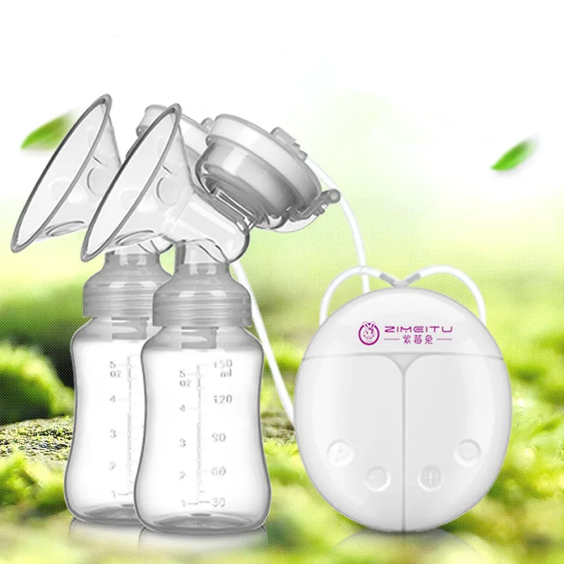 Двойные насосы мощный всасывающий USB Электрический молокоотсос 30 шт 200 мл молокоотсос для матери сумка для хранения молока морозильная камера# feed002