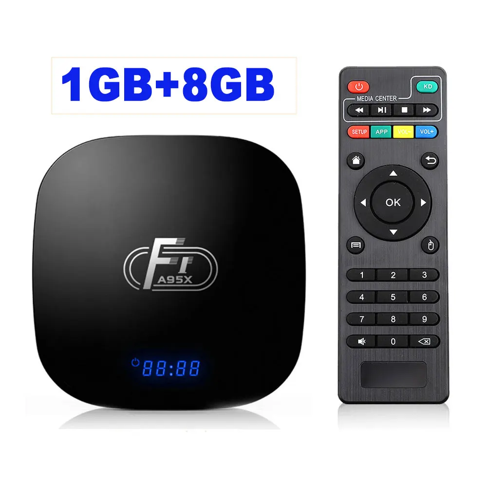 1GB 8GB Приставка A95X F1 Smart tv box Android 8,1 Amlogic S905W 2 Гб ОЗУ 16 Гб ПЗУ 2,4 ГГц WiFi 4K медиаплеер PK X96mini ТВ приставка - Цвет: 1GB 8GB