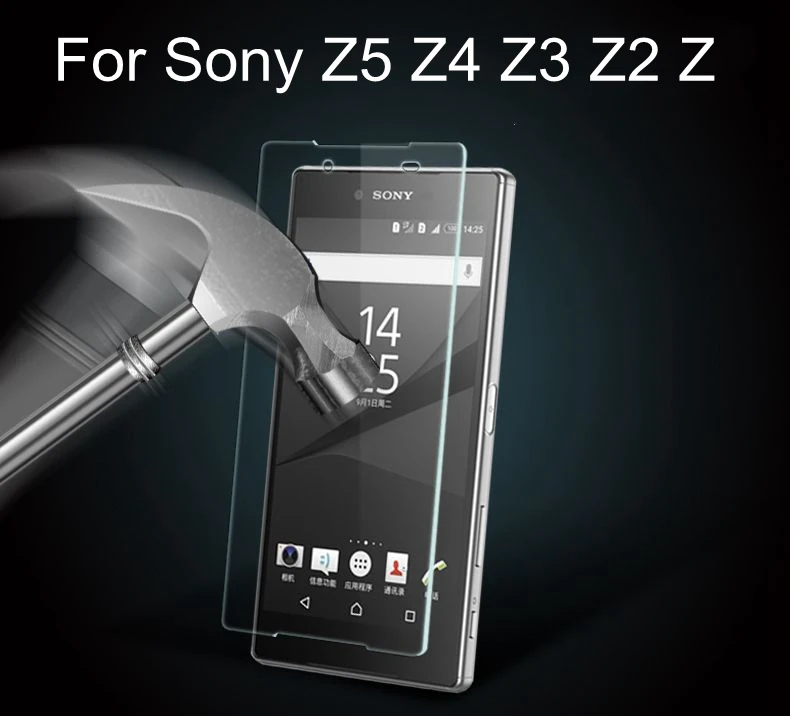 Front Premium Tempered Glass Film Screen Protector For Sony Xperia Z Z1 Z2 Z3 Z4 Z5 Compact Mini 50pcs | Мобильные телефоны и