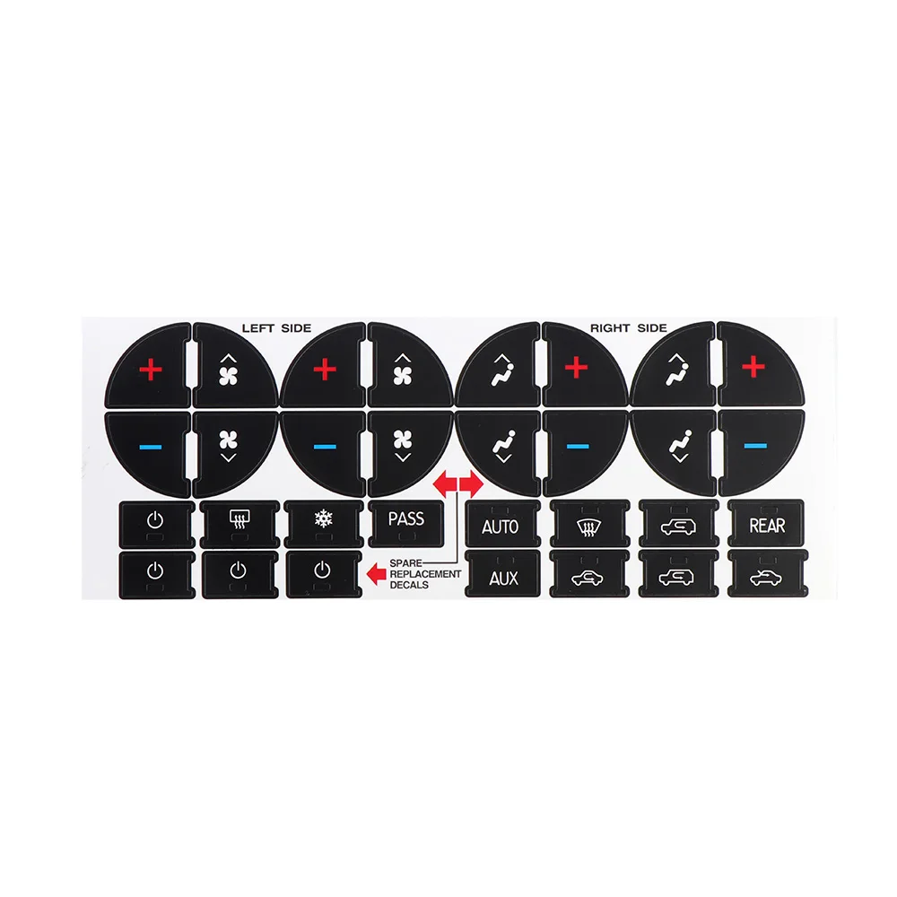 1 шт. практичная Кнопка для замены автомобиля наклейка с климатическим контролем