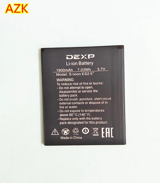 AZK 1900mAh DEXP S Ixion ES2 5 &quotАккумулятор для ES 2 5'' аккумулятор высокого