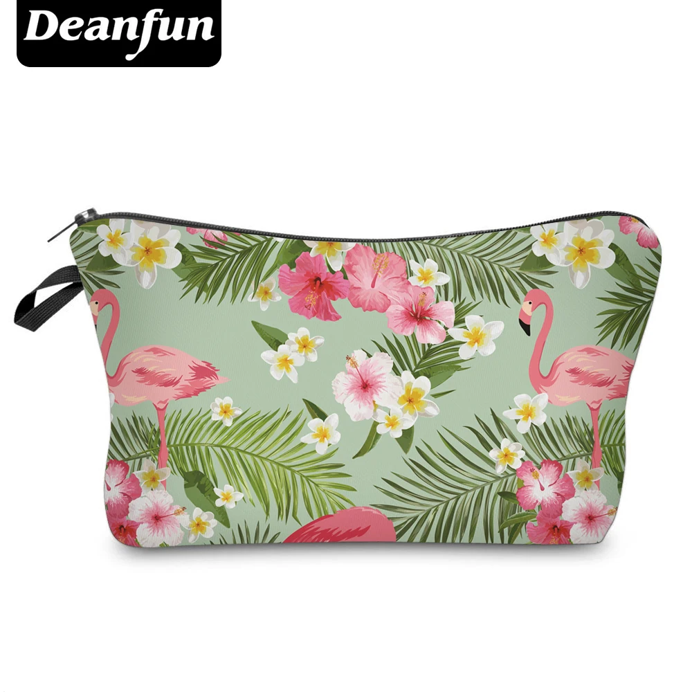 Косметички с 3D принтом фламинго и цветов для путешествий 51055|3d printing cosmetic bag|cosmetic