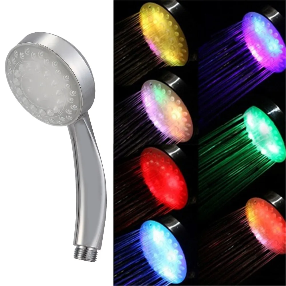 7 цветов Изменение температуры светодио дный светодиодный смеситель для душа