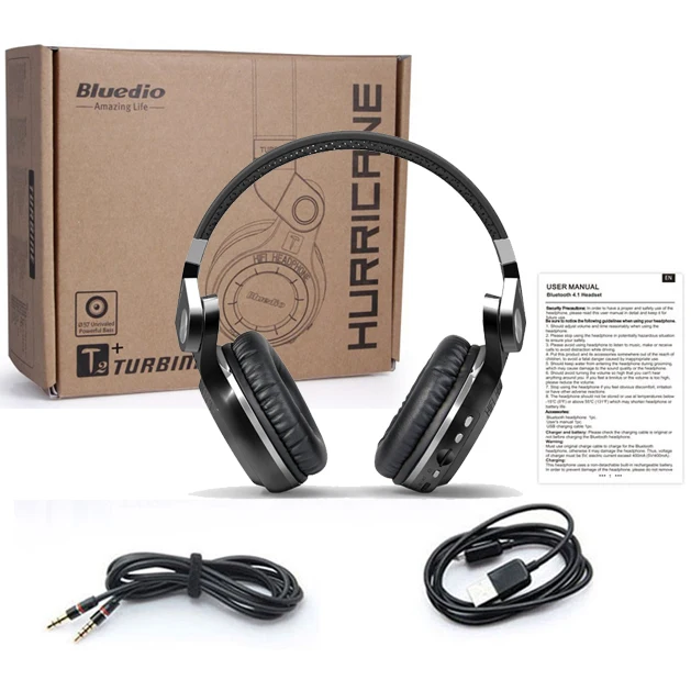 С TF слотом/FM беспроводные наушники Bluetooth 5,0 гарнитура Bluetooth наушники fone de ouvido hands free для мобильного телефона - Цвет: Black  with Package