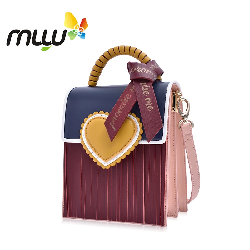 Muyu 2018 женская модная мягкая PU Сумка на одно плечо закрывающийся замок кисточки