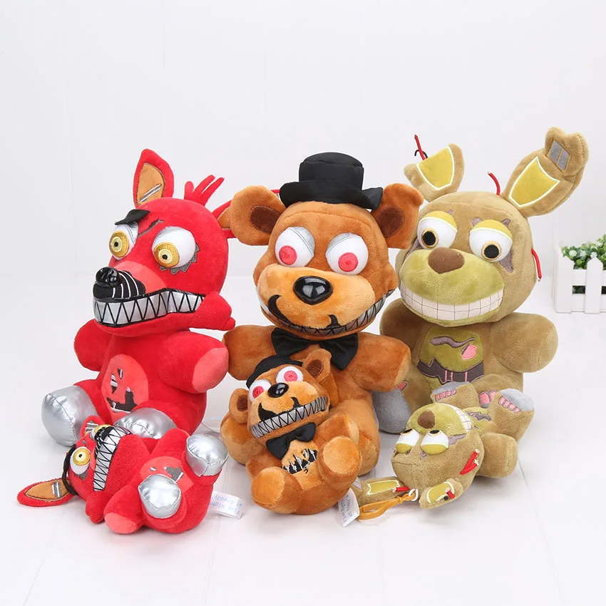 25 см 15 см пять ночей на игрушка Фредди FNAF Фокси Бонни Весенняя ловушка Фредди кошмар кукла плюшевые игрушки