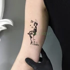 Водостойкая Временная тату-наклейка красивая девушка поддельные тату флэш-тату временные татуировки на запястье для ног девушки женщины мужчины