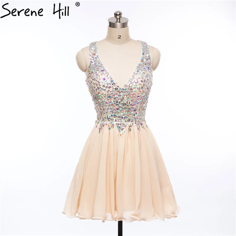 Короткое вечернее платье из микрофибры с V образным вырезом|evening dress|serene hillformal dress |