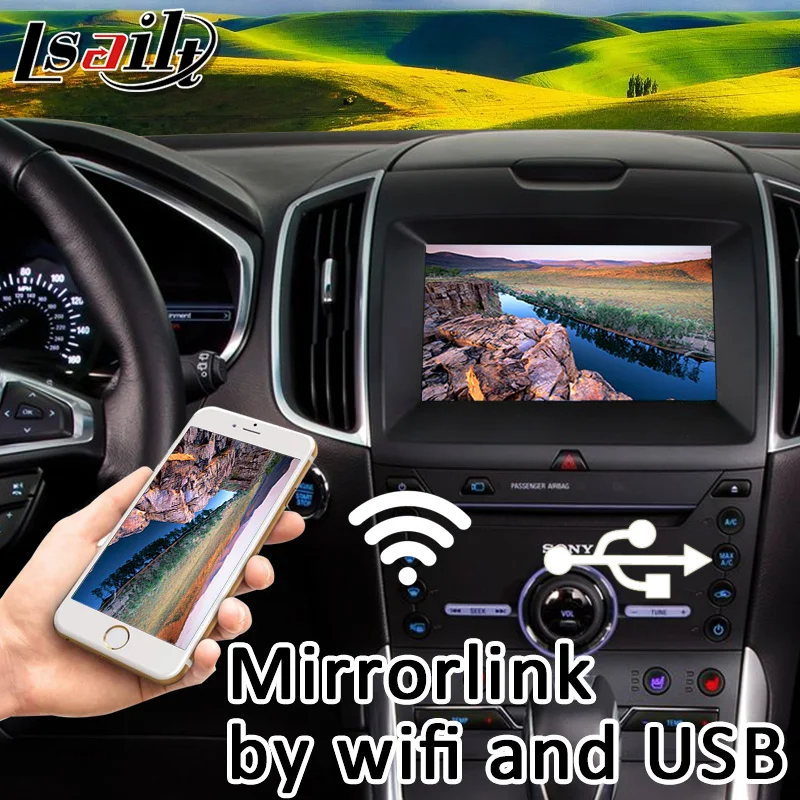 GPS навигатор Plug & Play на Android для Ford SYNC 3 Edge Fiesta и т. Д. С управлением рулевым колесом