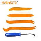 Hyzhato Инструменты для ремонта автомобилей, 5 шт., автомагнитола, аудиопанель, инструмент для снятия лака, зажим для ремонта дверей