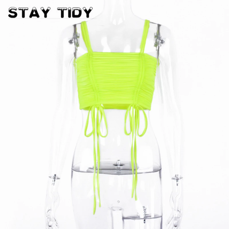 Тонкая кофточка со шнуровкой и бантом на завязках STAY TIDY топы для женщин лето