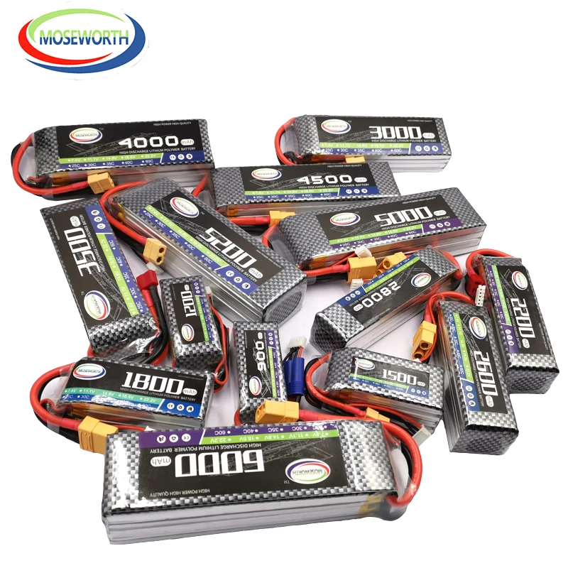 5s RC LiPo батарея 18 5 v 1500mAh 25C для вертолета автомобиля лодка Квадрокоптер