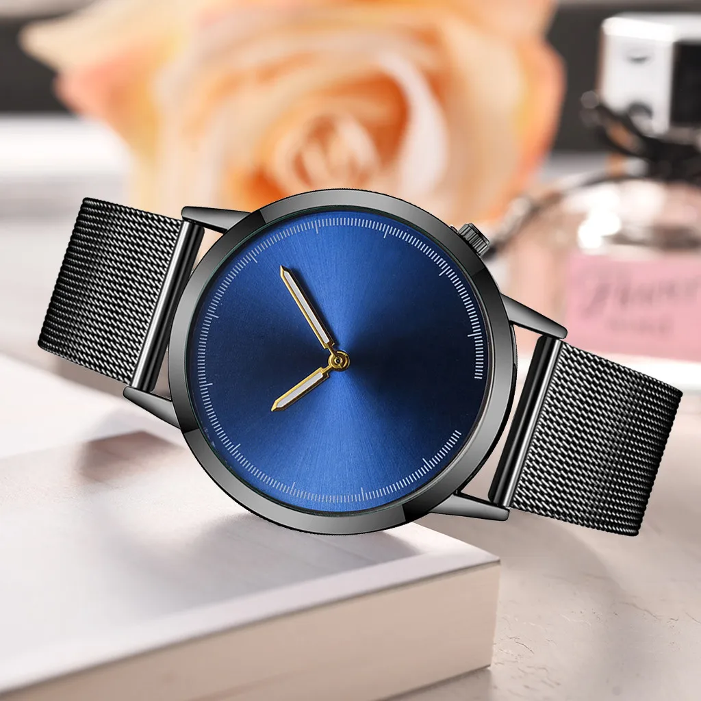 

Mens Watches vansvar Casual Quartz Stainless Steel Band Newv Strap Watch Analog Wrist Watch Erkek Kol Saati