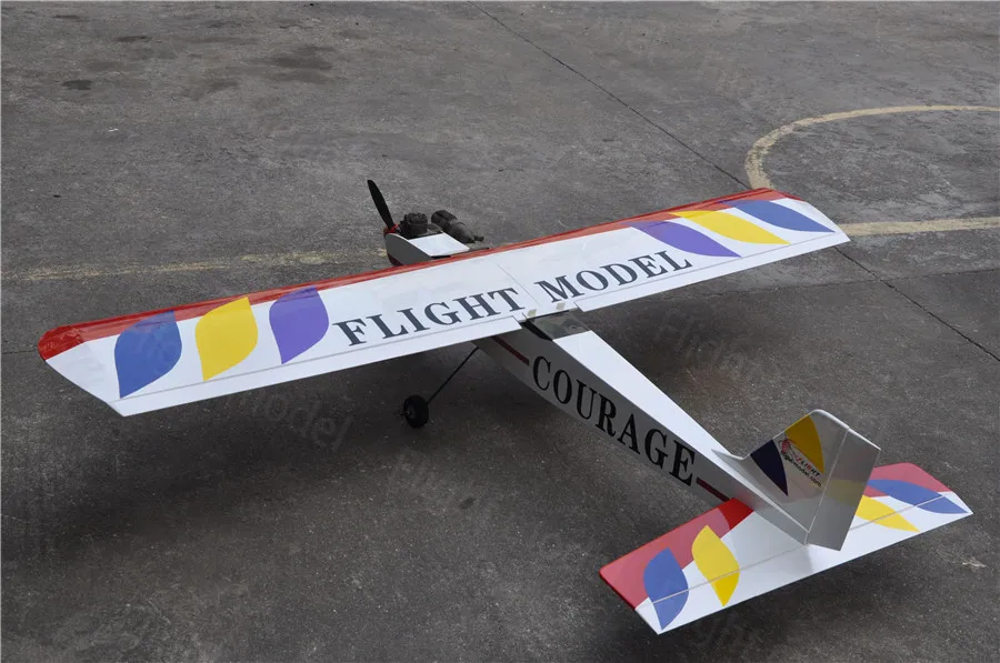 Плоская модель RC Balsa деревянный нитро-тренажер самолет ARF 4CH Courage-10 59,4"