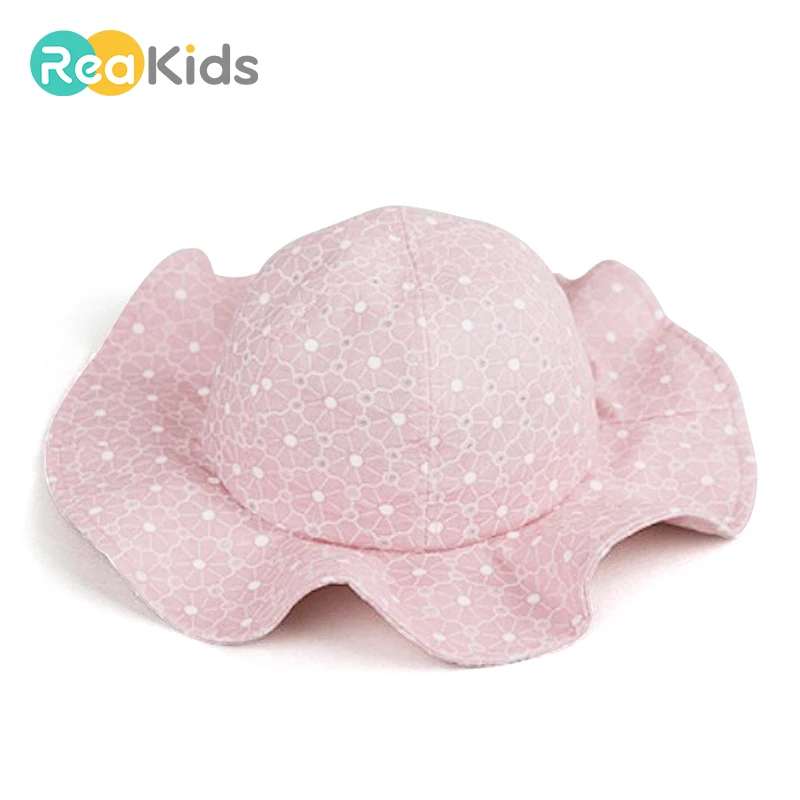 REAKIDS малыша девушки шляпа солнца Аксессуары Детская летняя модная Панамка детская Солнцезащитная Панама пляжный навес шапка для девочки Кепки