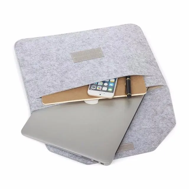 Горячая Мягкая шерстяная фетровая сумка для Apple Macbook Air Pro retina 11 12 13 15 чехол для ноутбука Xiaomi lenovo hp Dell 13,3 15,6 чехол