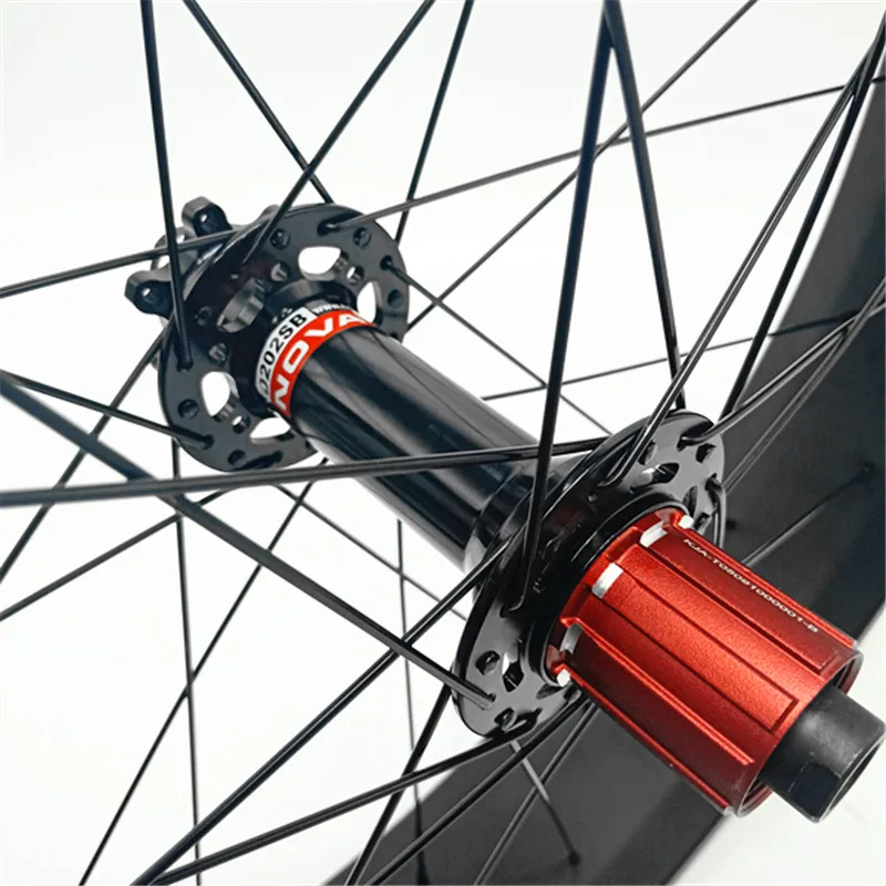 26er технический углерод для fatbike колеса 100x25 мм бескамерные Углеродные fat колеса велосипеда 26er fat шины колеса hookles 150/197 мм NOVATEC FAST ace hub