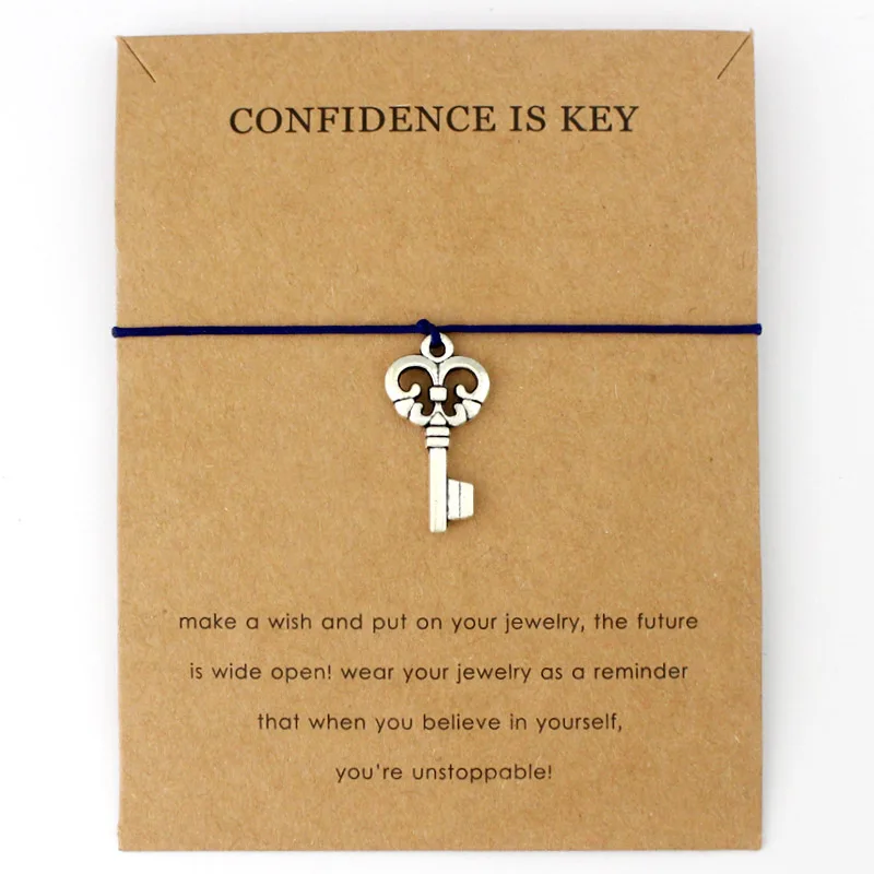 Веревочная цепочка с замком для ключей регулируемые браслеты рыболовные крючки