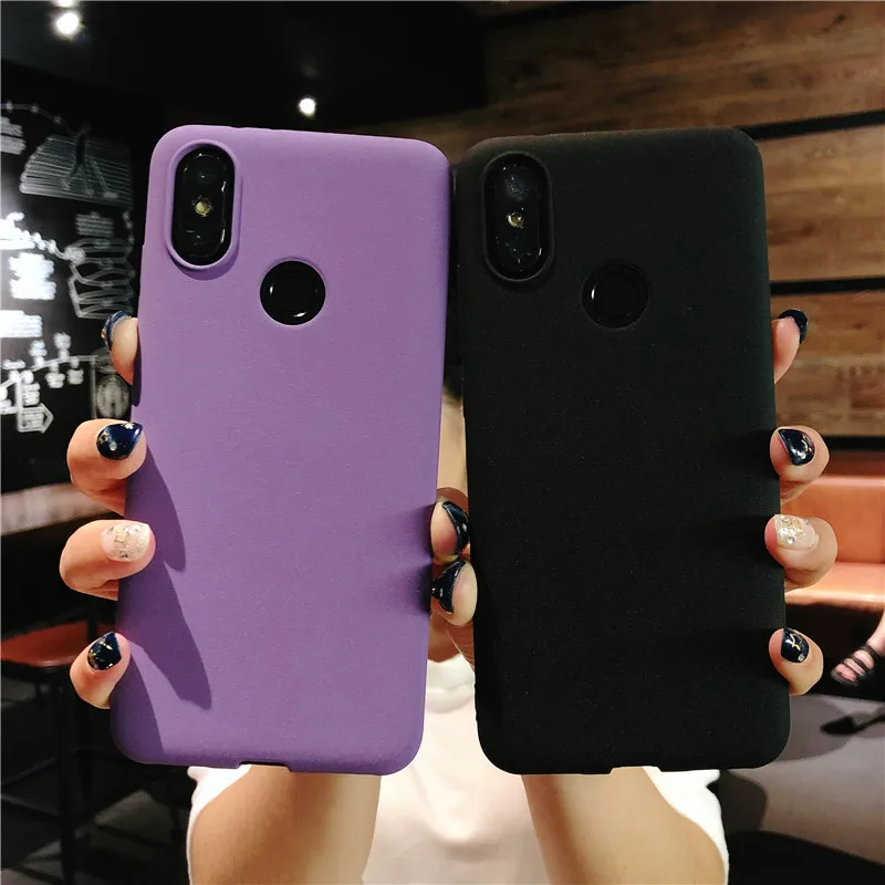 Slim Frosted Sand Texture TPU Case For XiaoMi 8 F1 5X 6X A1 A2 5C 4 4C 5s Plus Note 2 Max 3 MIX Cover Matte Phone Cases Fundas |