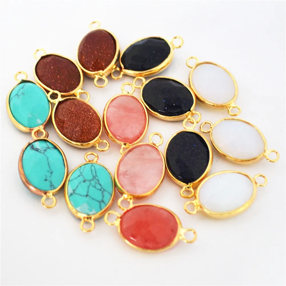 Горячий Новый 2018 12 шт. натуральный Опаловый камень подвески для ожерелья