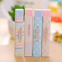 1pc cube long rubber pencial kawaii eraser cute color eraser novel school supplies stationery erasers correction products