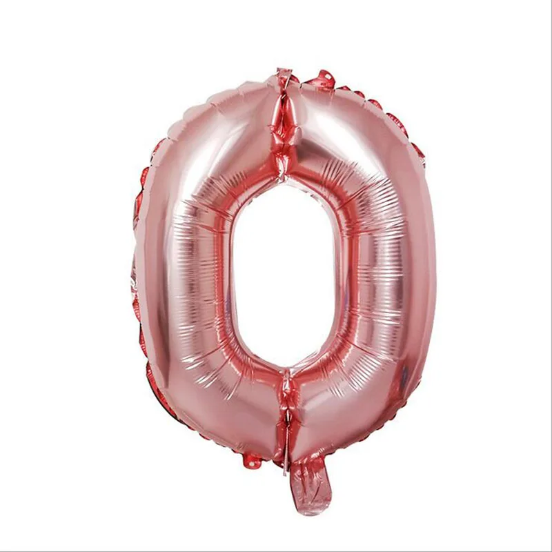 40 дюймов розовое золото шары из фольги в виде букв День Рождения украшения