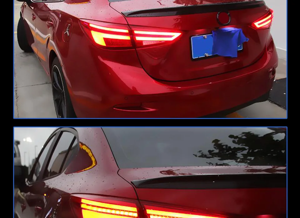 AKD Тюнинг автомобилей задние фонари для Mazda 3 Мазда 3 Axela- задние фонари светодиодный DRL ходовые огни Противотуманные фары с ангельскими глазками задние фонари