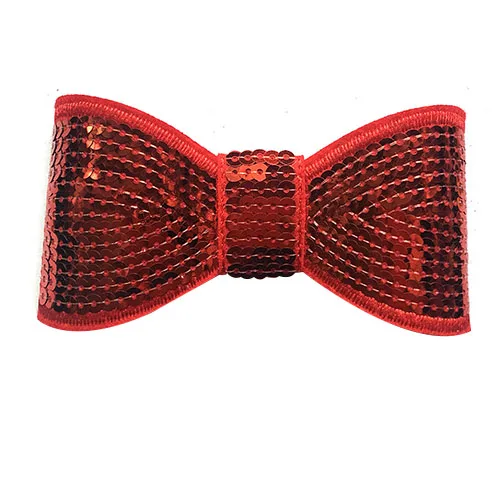 Red 5inch Детские девушки блесток луки с зажимами Малыш Детские праздничные волосы бант зажим для волос Детские бантики зажим для волос аксессуары для волос - Цвет: Red 5inch