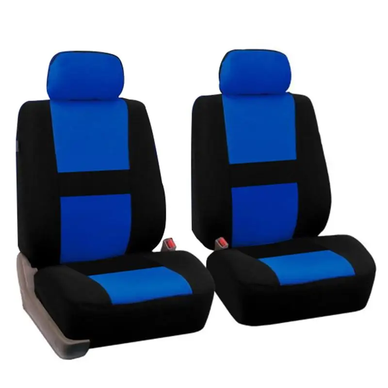 2Pcs Full Set Universal Fit Auto Car Seat Covers Light Breathable Interior Split Bench Cover Seats авто чехлы на сиденья