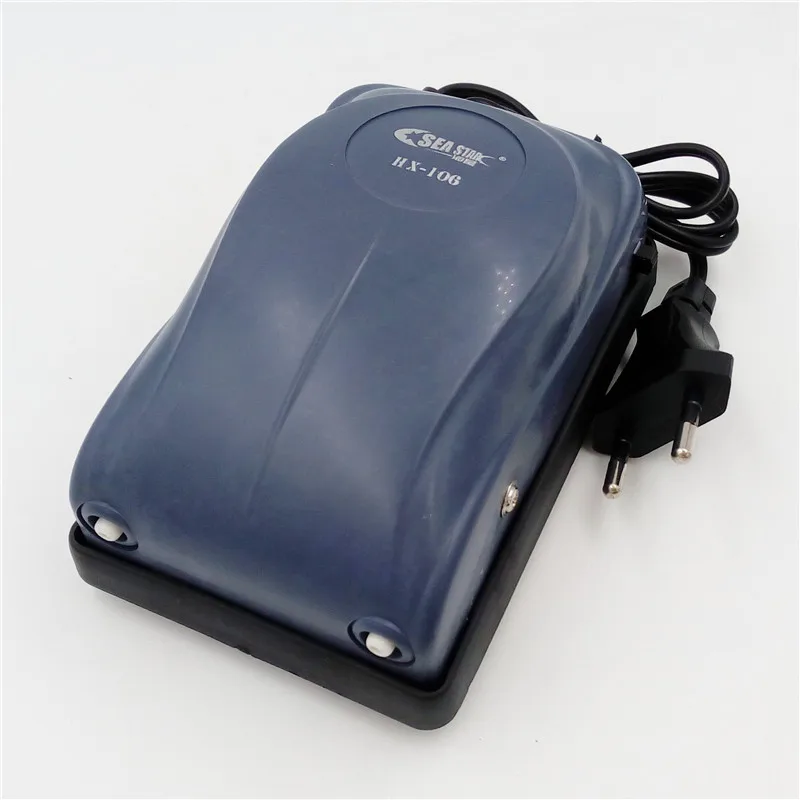 

5W Aquarium Air Pump Ultra Quiet Fish Tank Air Pump Double Outlet Increasing Oxygen Aerator EU Plug