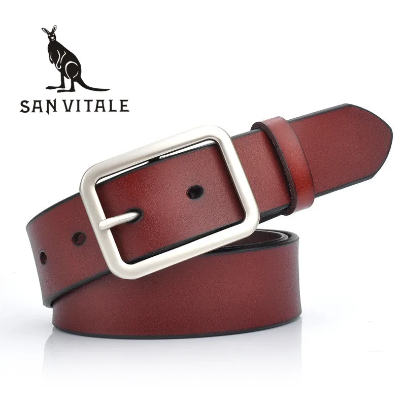 Ремни женские пояса из натуральной кожи ковбой Ceinture классический стиль талии