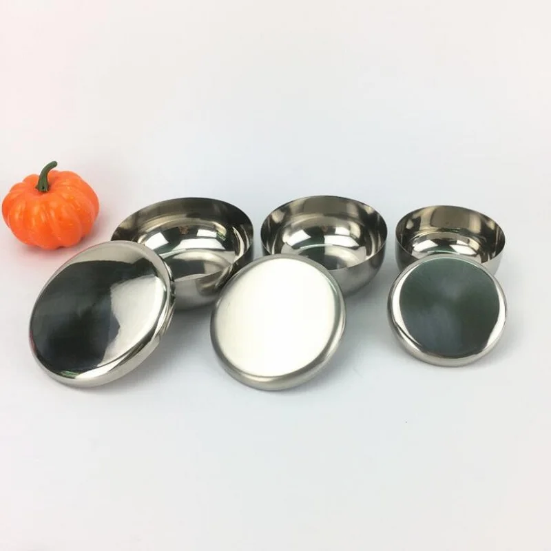 Чаша из нержавеющей стали с крышкой | Дом и сад