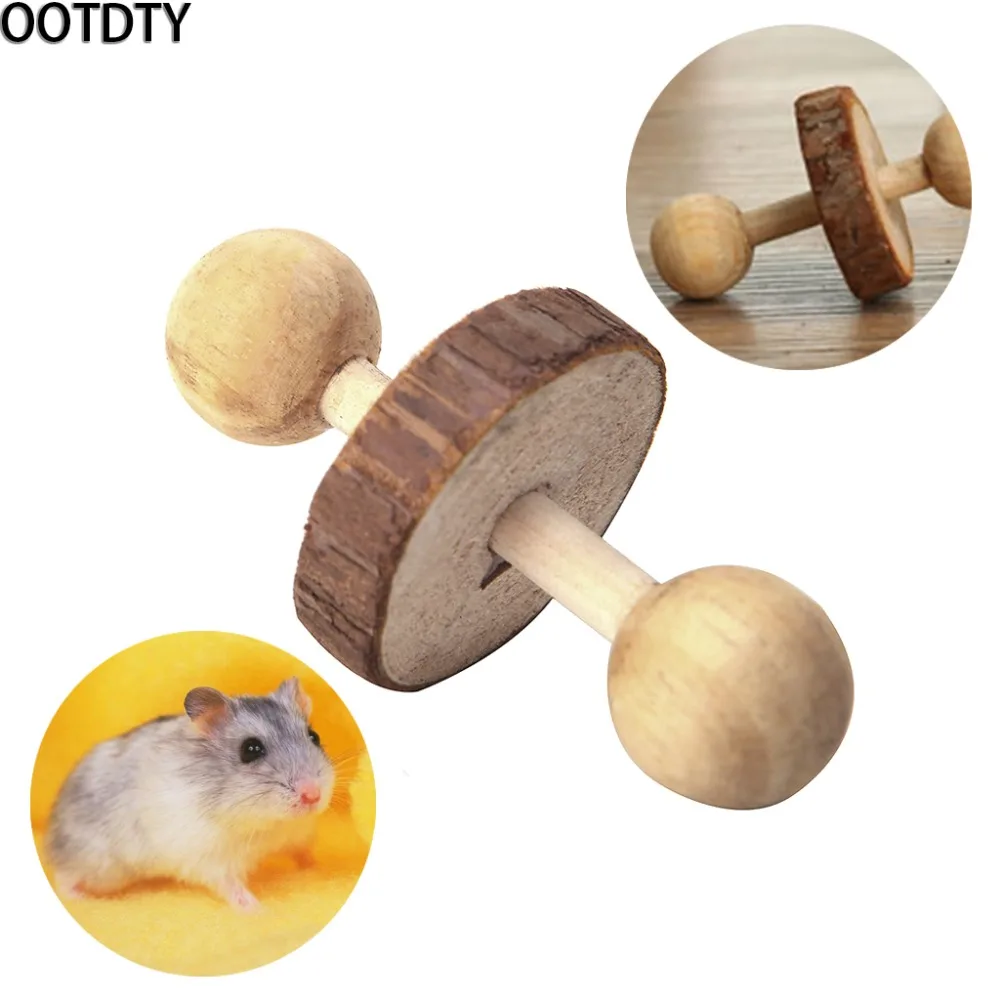 OOTDTY жевательная игрушка для домашних животных деревянная хомяк морской кролик