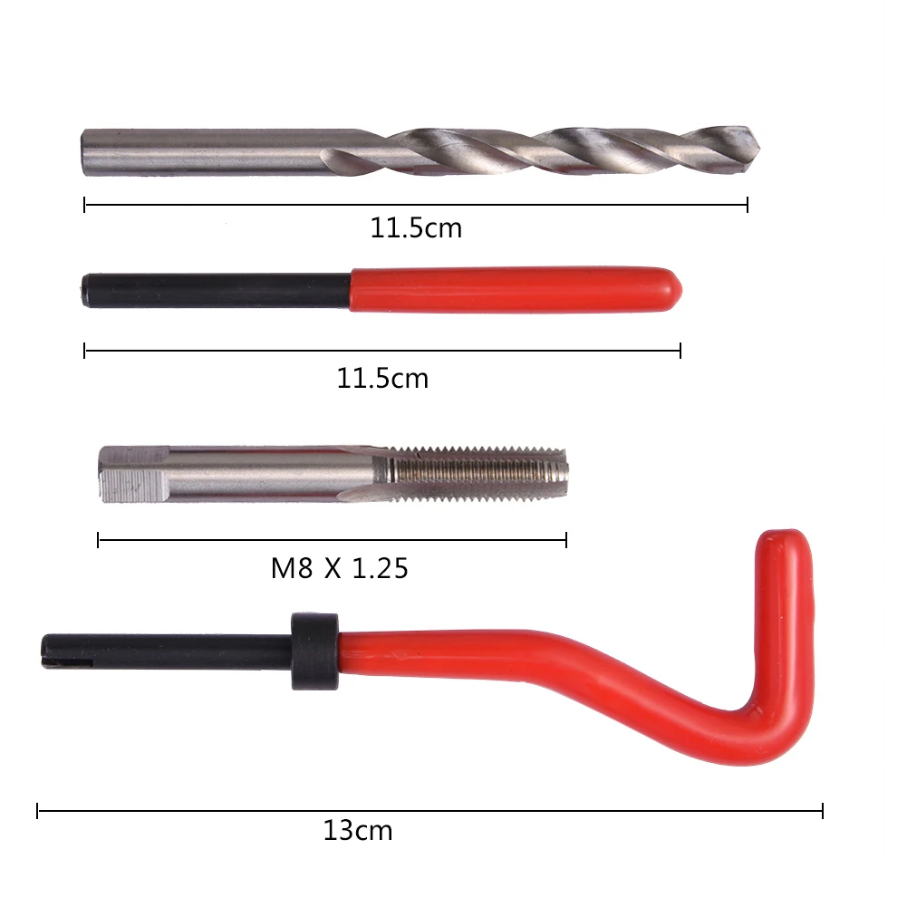 Mr Cartool 25 шт M8x1.25 вставить нить Установка Инструменты для ремонта автомобилей