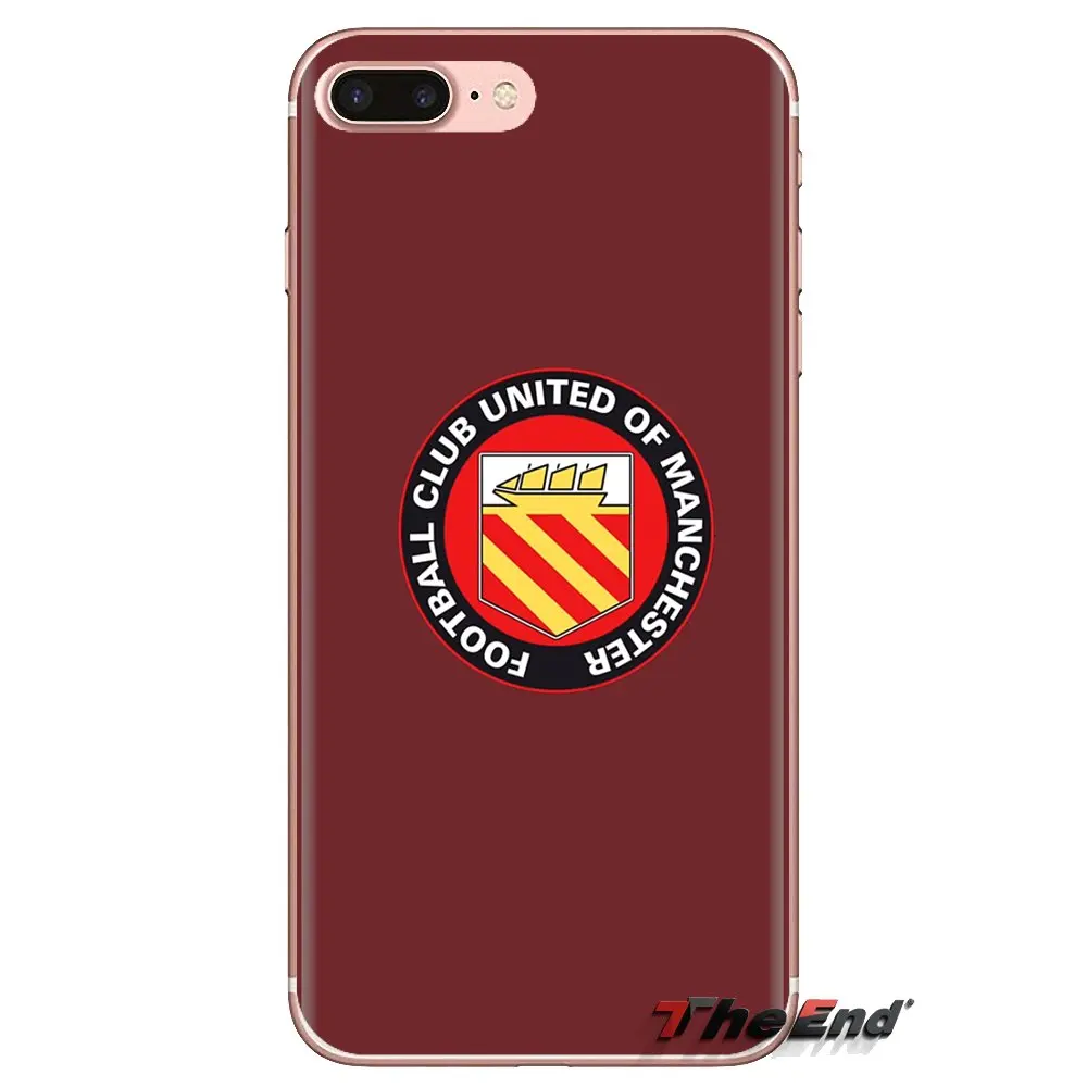 Silicone Phone Bag Case FC united of manchester Soccer Logo For Xiaomi Redmi 4A S2 Note 3 3S 4 4X 5 Plus 6 7 6A Pro Pocophone F1 |