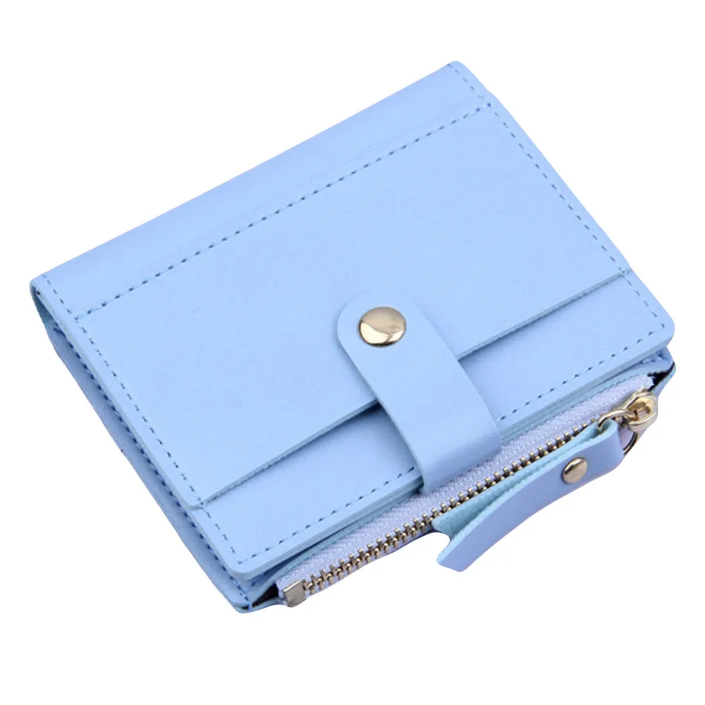 Женский кошелек милый Карамельный цвет небольшой застежки молнии монета карта