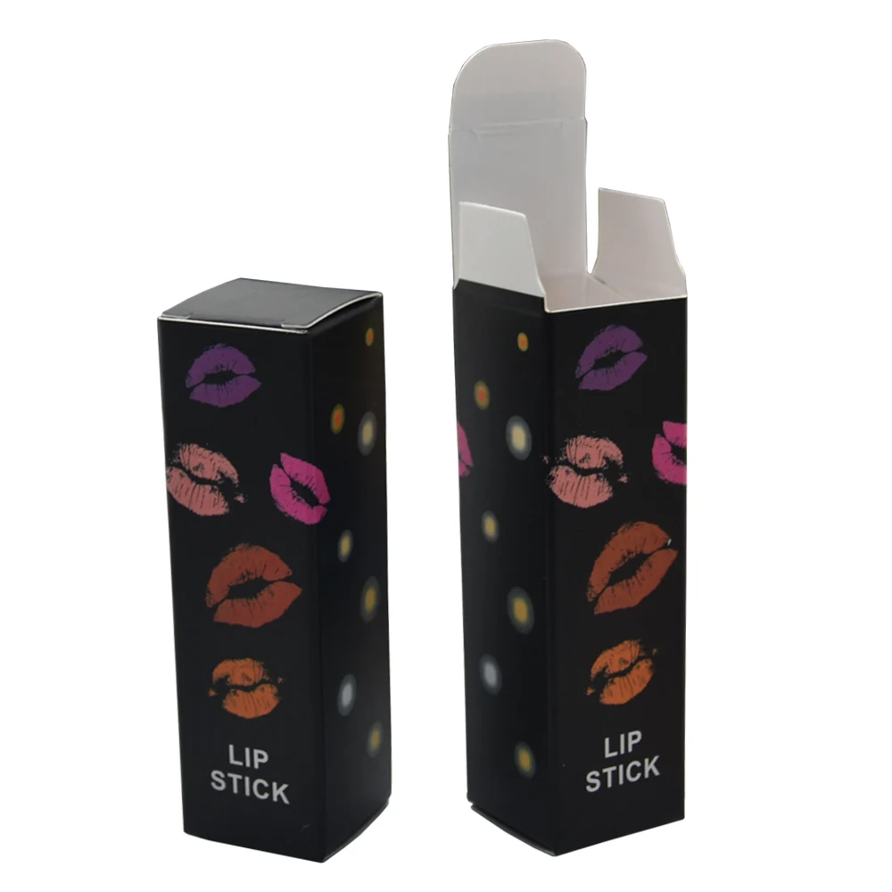 

2.5*2.5*8.5cm Mini Perfume Bottle Packaging Craft Paper Boxes Retail Foldable Paperboard Box Lipstick Package Kraft Paper Box