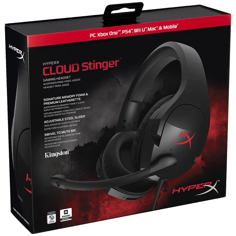Игровые наушники kingston HyperX Cloud Stinger с микрофоном