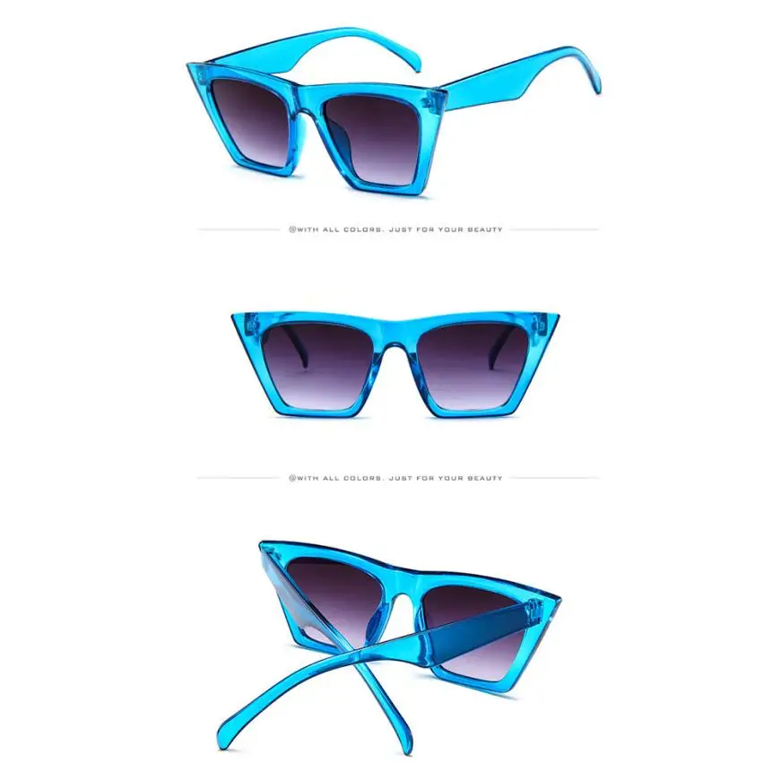 Модные женские негабаритные солнцезащитные очки винтажные Ретро кошачий глаз 2018