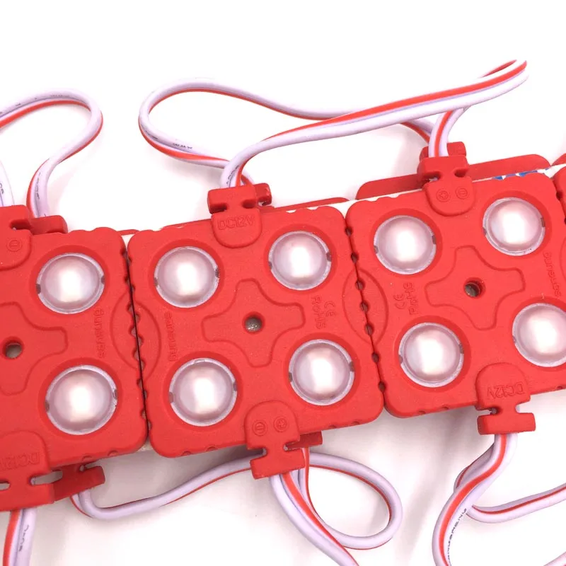 50pcs 5730/5630 4LED Injection LED Module 12V Waterproof IP65 White/Warm White/Red/Blue/Green led | Лампы и освещение