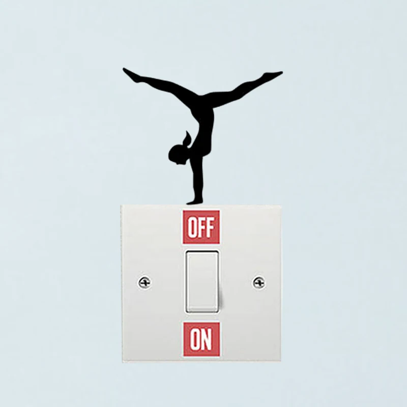 Гимнастический переключатель света Наклейка аксессуары домашний декор