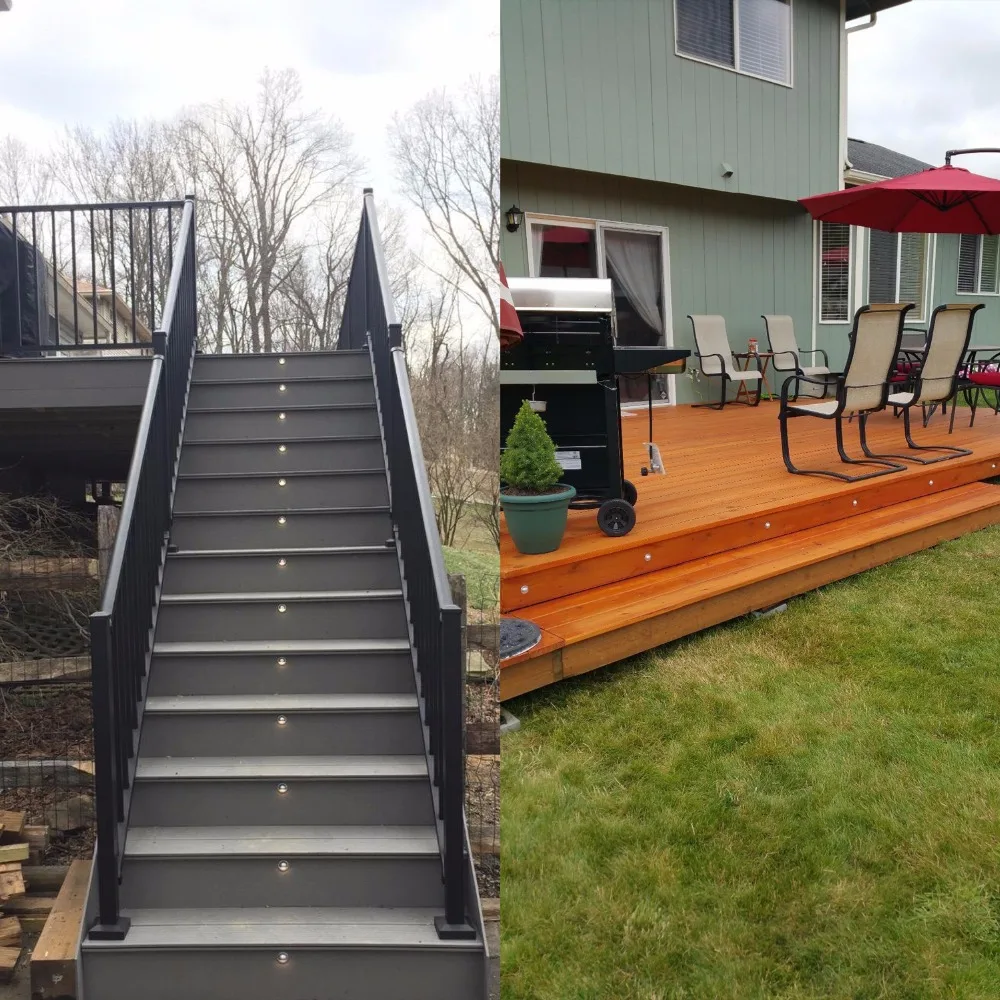 Мода Палуба Шаг Освещение теплый белый (2800 К-3200 К) холодный (6000 К-6500 синий RGB LED