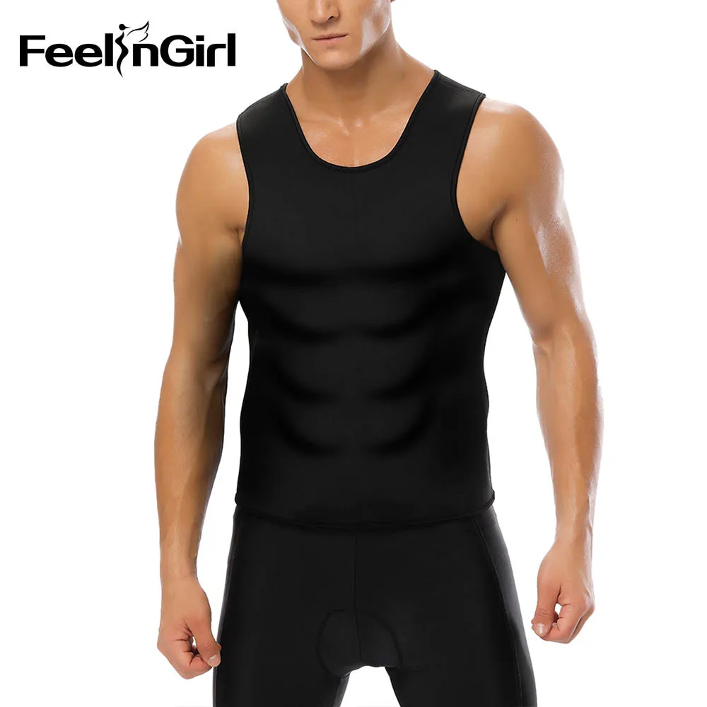 Feelingirl мужской неопреновый жилет Корректирующее белье контроль живота для