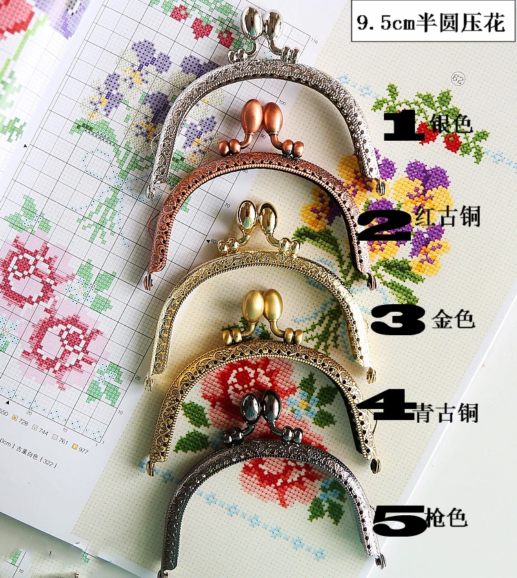 9 5 см многоцветный вариант сделай сам кошелек для девушек металлическая рама