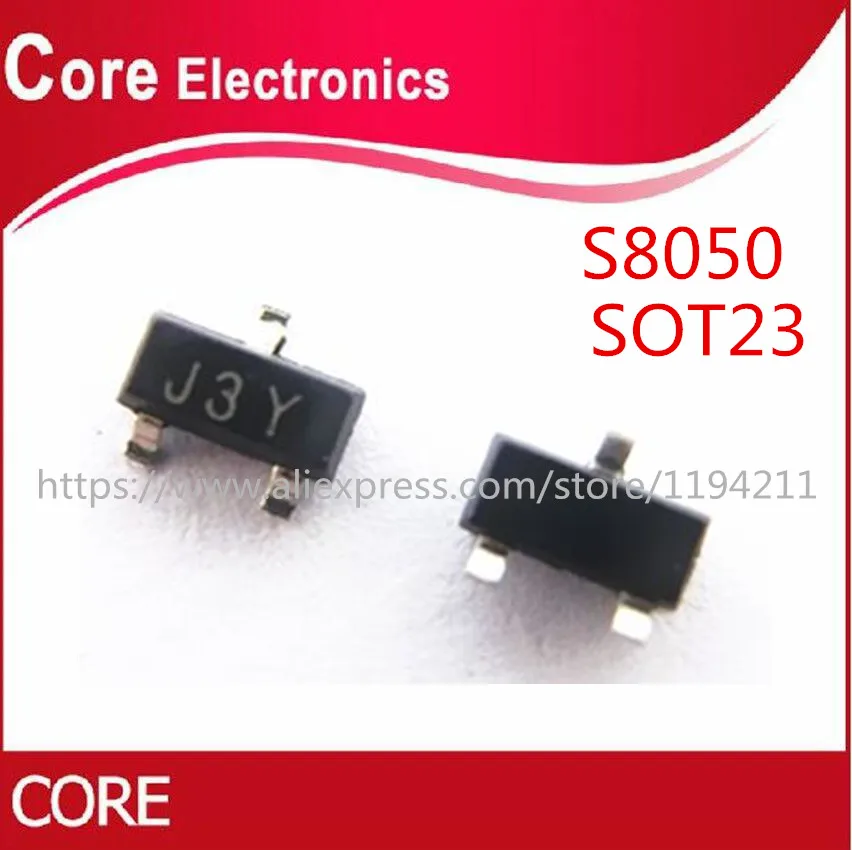 1000PCS SMD S8050 J3Y транзистор NPN SOT 23|Транзисторы| |