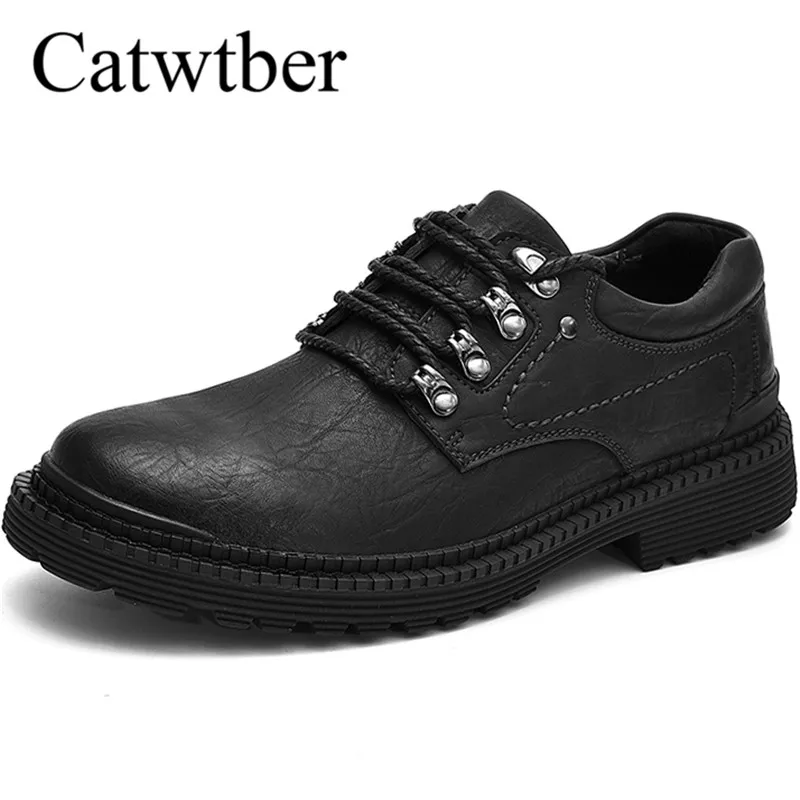Catwtber New Men PU Shoes Fashion Men's Casual Flats Autumn Sneakers Hombre Classic Street Leisure Flat Moccasins | Обувь