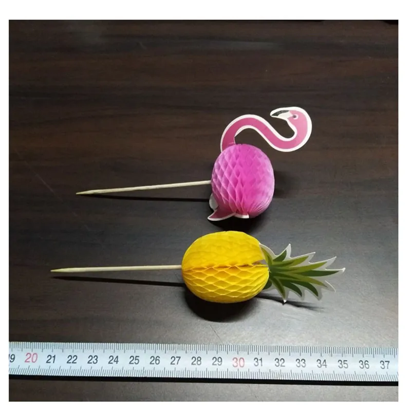 Украшение 10 шт. ананас фламинго фрукты зубочистка украшение для торта пасхальный
