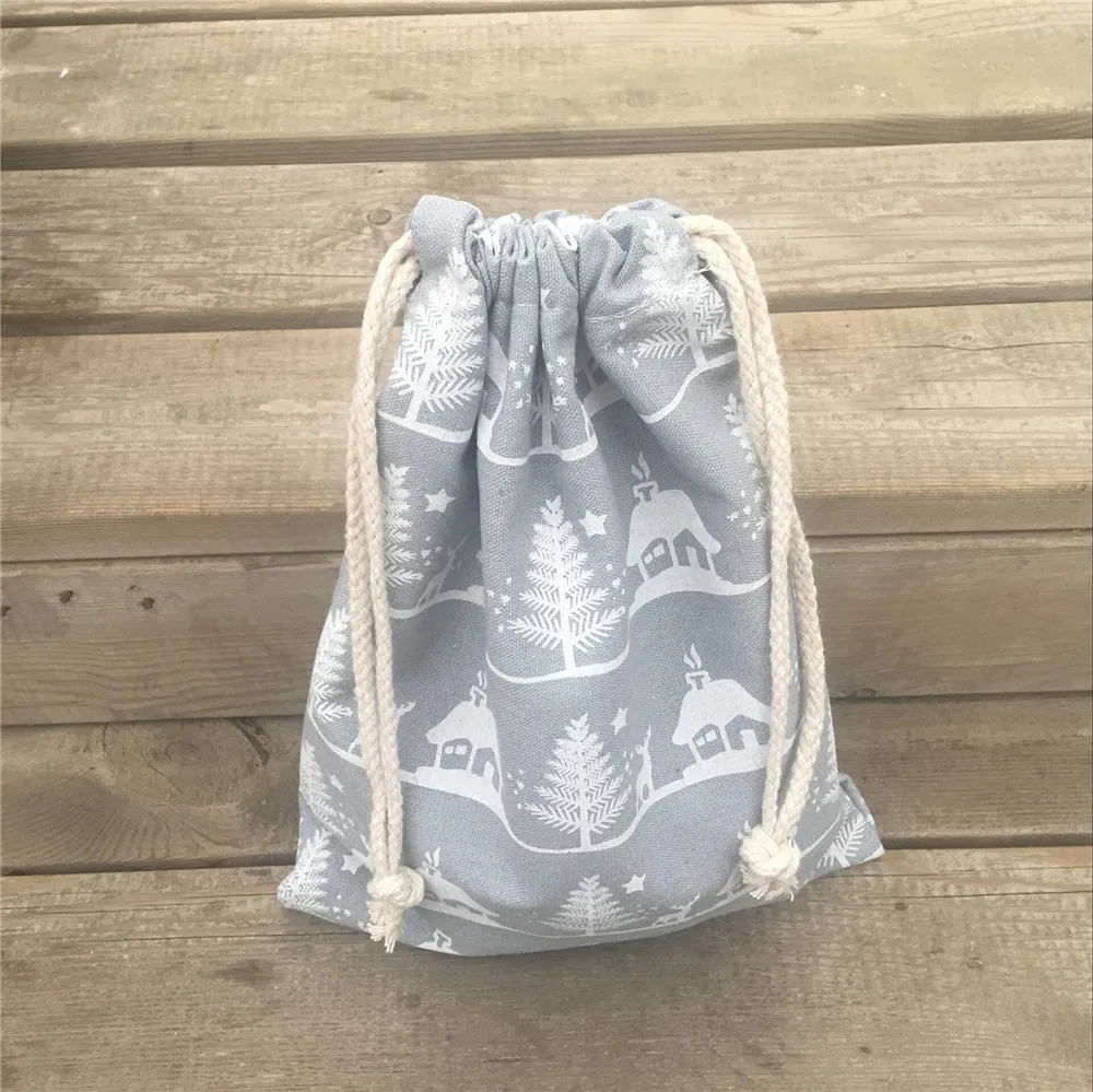 YILE 1 шт. хлопковая парусиновая сумка на шнурке для вечеринки Подарочная белая