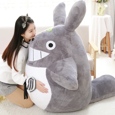 Smiling Totoro Kawaii, мягкая гигантская плюшевая игрушка Тоторо, гигантская кукла Тоторо, игрушки, мультяшная мягкая подушка для детей, подарок другу, DY50595 - Цвет: Smiling Totoro